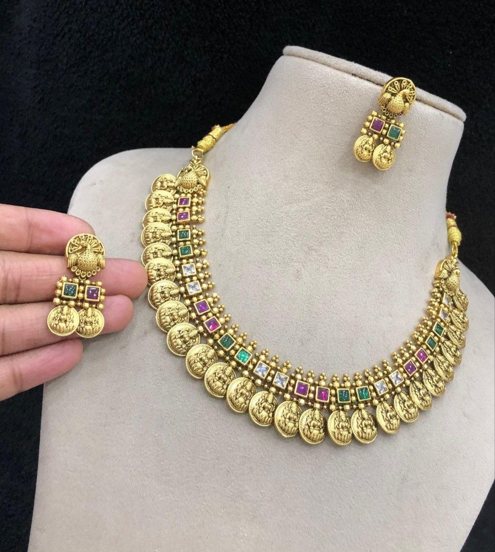 Lakshmi Coin Necklace set